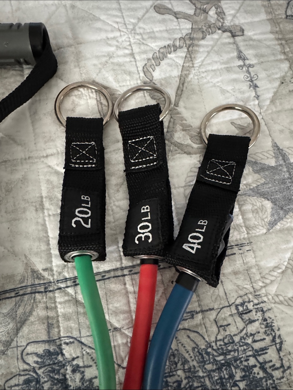 Set of Colorful Resistance Bands with Handles - Picture 2 of 5